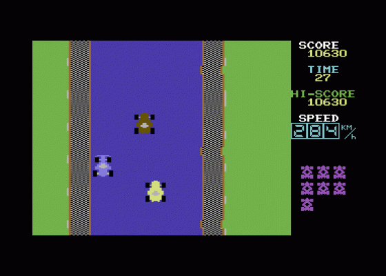 Lemans Screenshot 6 (Commodore 64)