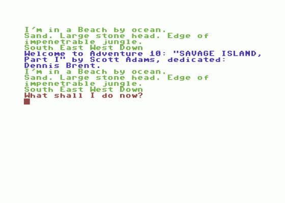 Savage Island Screenshot 1 (Commodore 64)