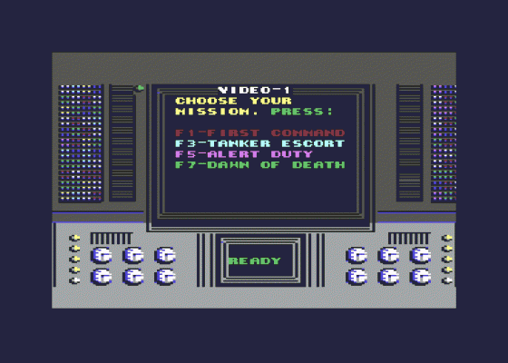 Navcom Six The Gulf Defense Screenshot 1 (Commodore 64)