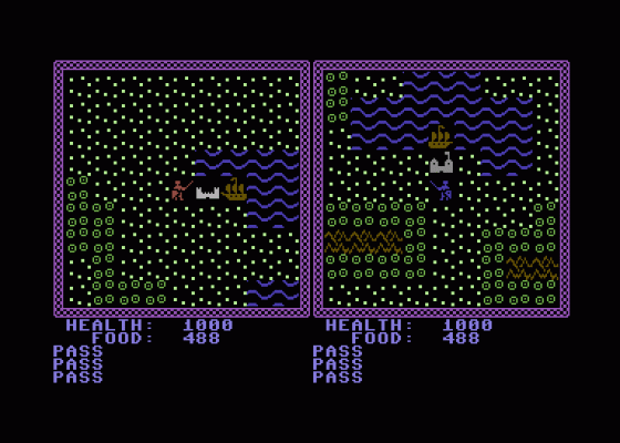 The Two Vikings Screenshot 1 (Commodore 64)