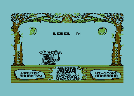 Ninja Hamster Screenshot 6 (Commodore 64/128)