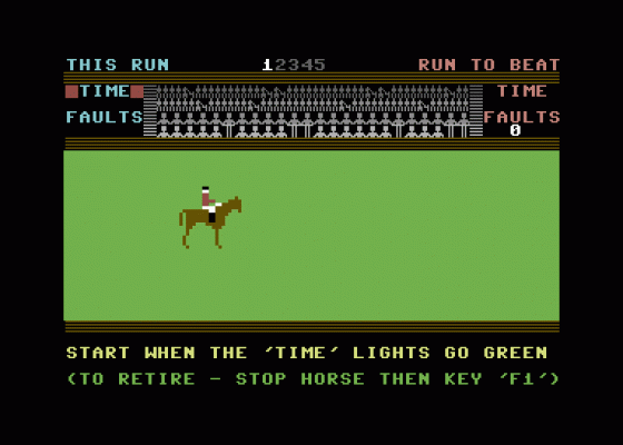 Showjumping Screenshot 1 (Commodore 64)