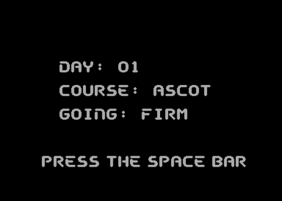 First Past The Post Screenshot 5 (Commodore 64)