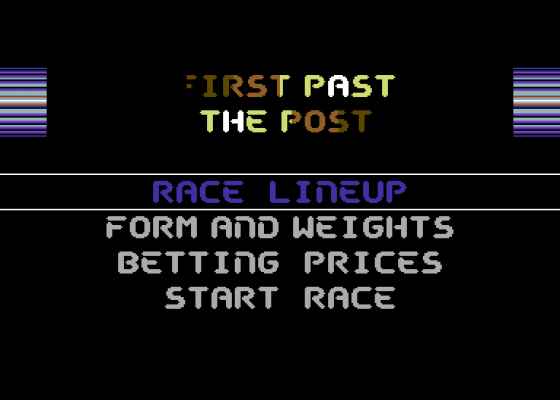 First Past The Post Screenshot 7 (Commodore 64)