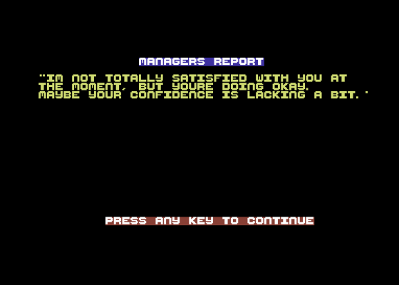 Striker Screenshot 5 (Commodore 64/128)