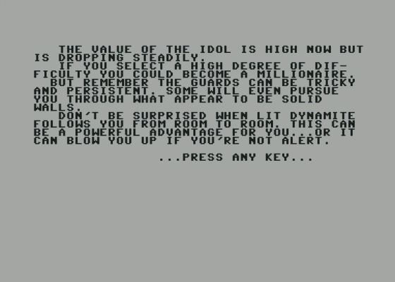 Aztec Screenshot 11 (Commodore 64)