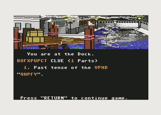 221B Baker Street Screenshot 7 (Commodore 64/128)