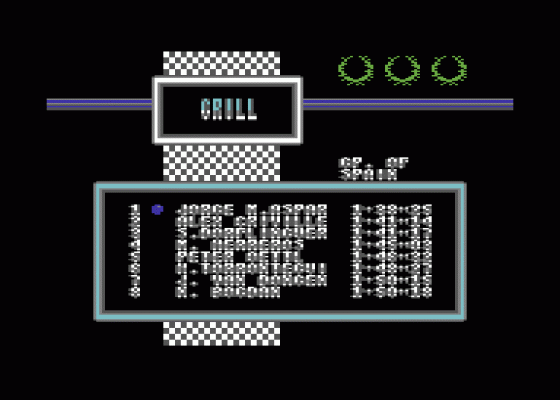 Grand Prix Master Screenshot 8 (Commodore 64)