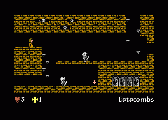 L'Abbaye Des Morts Screenshot 6 (Commodore 64/128)