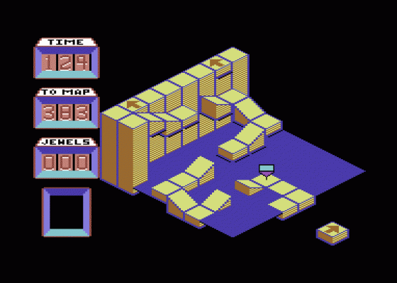Spindizzy Screenshot 2 (Commodore 64/128)