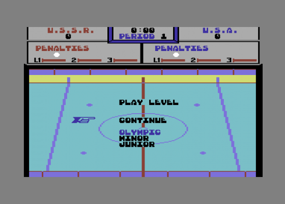 Powerplay Hockey Screenshot 11 (Commodore 64/128)