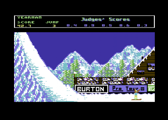 Ski Or Die Screenshot 5 (Commodore 64)