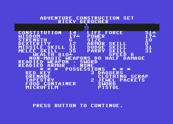 Adventure Construction Set Screenshot 19 (Commodore 64)