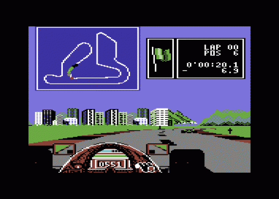 Ferrari Formula One Screenshot 8 (Commodore 64/128)