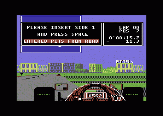 Ferrari Formula One Screenshot 9 (Commodore 64/128)