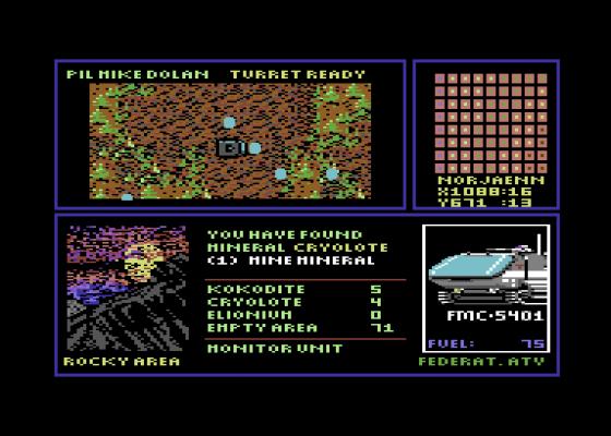 Sentinel Worlds 1 Future Magic Screenshot 11 (Commodore 64/128)