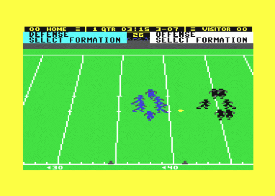 Touchdown Football Screenshot 5 (Commodore 64)