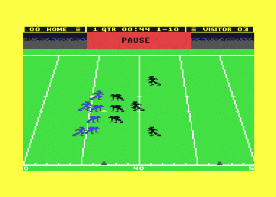 Touchdown Football Screenshot 6 (Commodore 64)