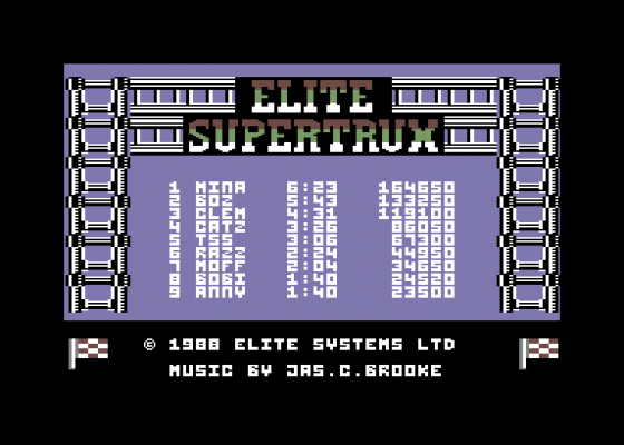 Super Trux Screenshot 5 (Commodore 64/128)