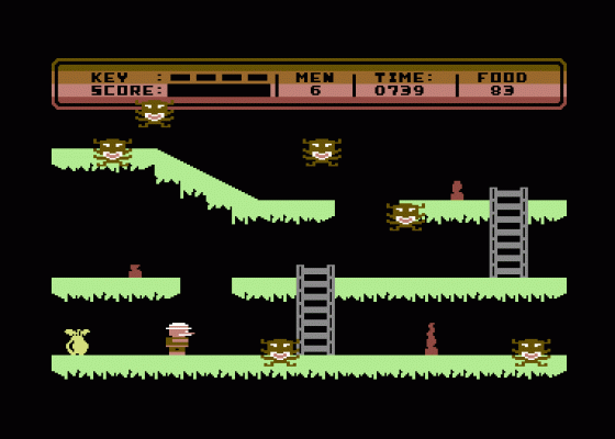 Jungle Drums Screenshot 1 (Commodore 64)