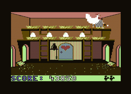 Chickin Chase Screenshot 12 (Commodore 64/128)