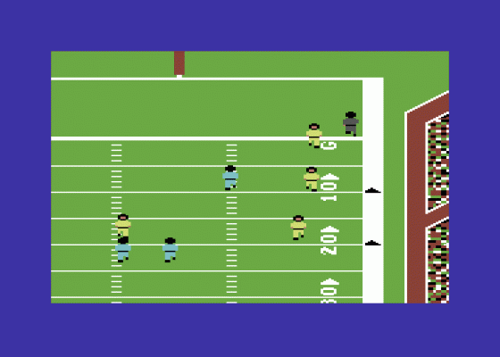 On Field Football Screenshot 7 (Commodore 64/128)