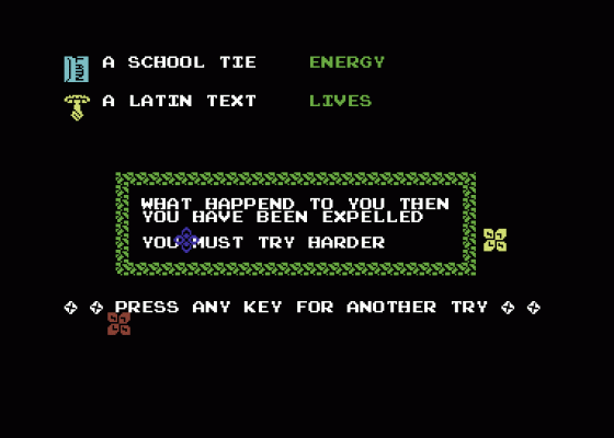 The Happiest Days Of Your Life Screenshot 15 (Commodore 64/128)