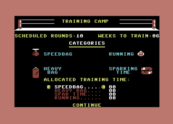 Star Rank Boxing 2 Screenshot 6 (Commodore 64/128)