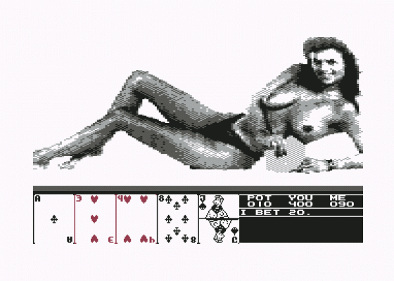 Hollywood Poker Screenshot 7 (Commodore 64/128)