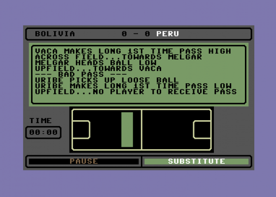 Tracksuit Manager Screenshot 10 (Commodore 64/128)