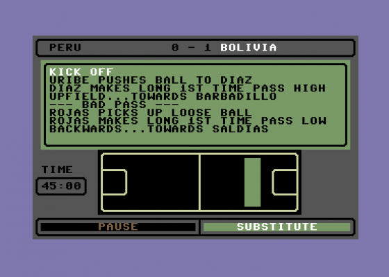 Tracksuit Manager Screenshot 12 (Commodore 64/128)