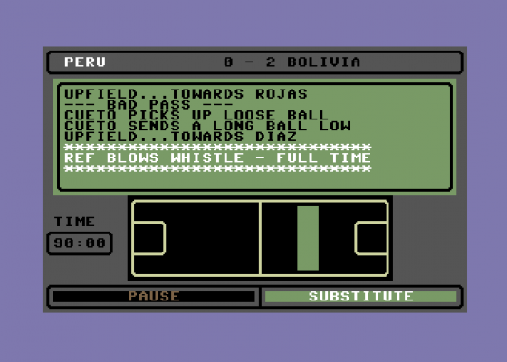 Tracksuit Manager Screenshot 13 (Commodore 64/128)