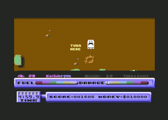 5th Gear Screenshot 9 (Commodore 64/128)