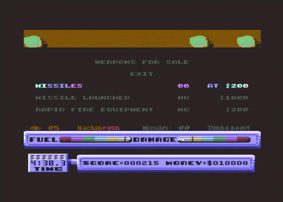 5th Gear Screenshot 10 (Commodore 64)