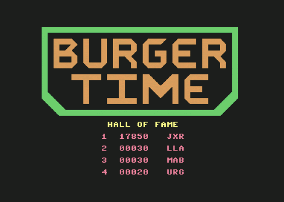 Burger Time Screenshot 12 (Commodore 64)