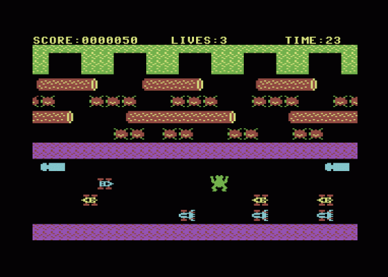 Frogger 64 Screenshot 1 (Commodore 64)