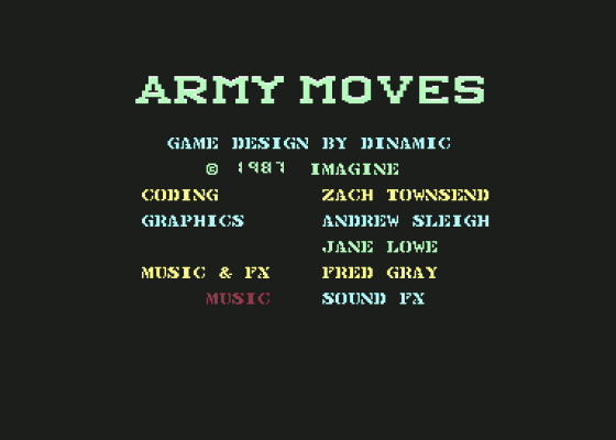 Army Moves Screenshot 7 (Commodore 64/128)
