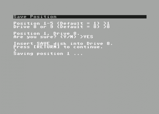 Moonmist Screenshot 8 (Commodore 64/128)