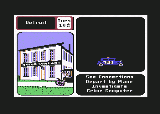 Where In The Usa Is Carmen Saniego Screenshot 13 (Commodore 64)