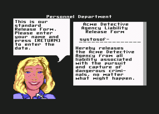 Where In Time Is Carmen Sandiego Screenshot 13 (Commodore 64/128)