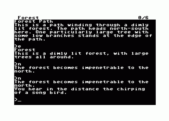 Zork I: The Great Underground Empire Screenshot 1 (Commodore 64)