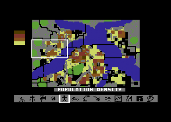 Sim City Screenshot 5 (Commodore 64/128)