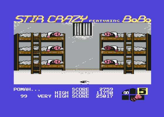 Stir Crazy Featuring Bobo Screenshot 7 (Commodore 64)