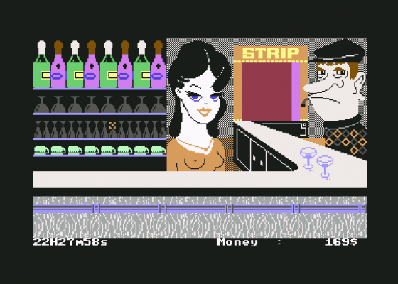 The Inheritance: Panic In Las Vegas Screenshot 12 (Commodore 64/128)