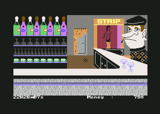 The Inheritance: Panic In Las Vegas Screenshot 13 (Commodore 64/128)