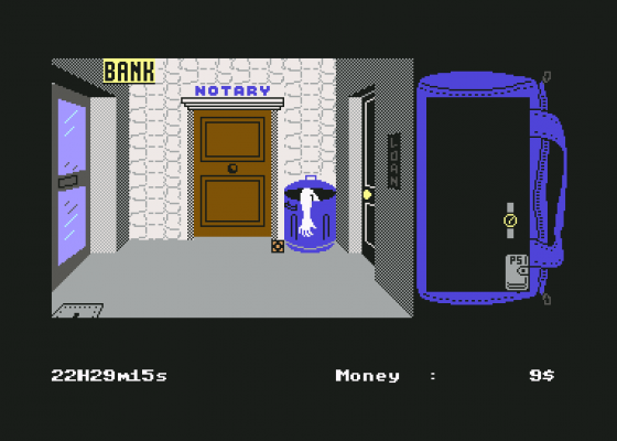 The Inheritance: Panic In Las Vegas Screenshot 17 (Commodore 64/128)