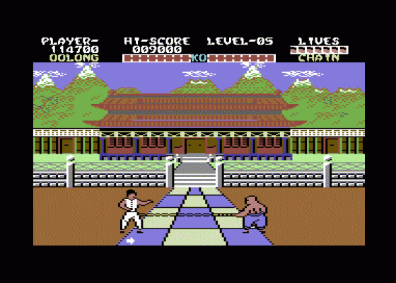 Yie-Ar Kung Fu Screenshot 5 (Commodore 64)