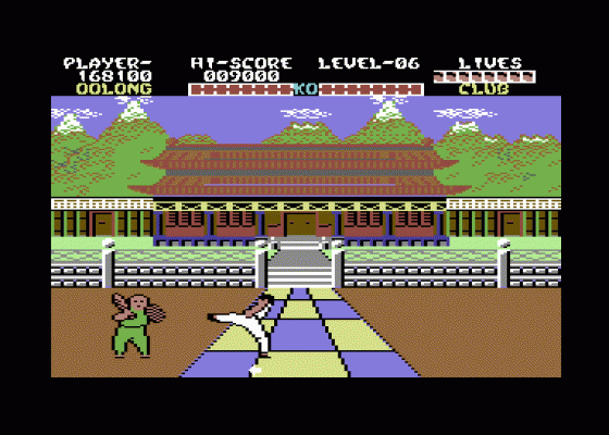 Yie-Ar Kung Fu Screenshot 6 (Commodore 64)