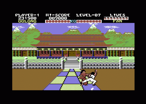 Yie-Ar Kung Fu Screenshot 7 (Commodore 64)