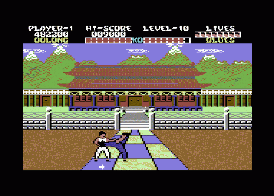 Yie-Ar Kung Fu Screenshot 10 (Commodore 64)